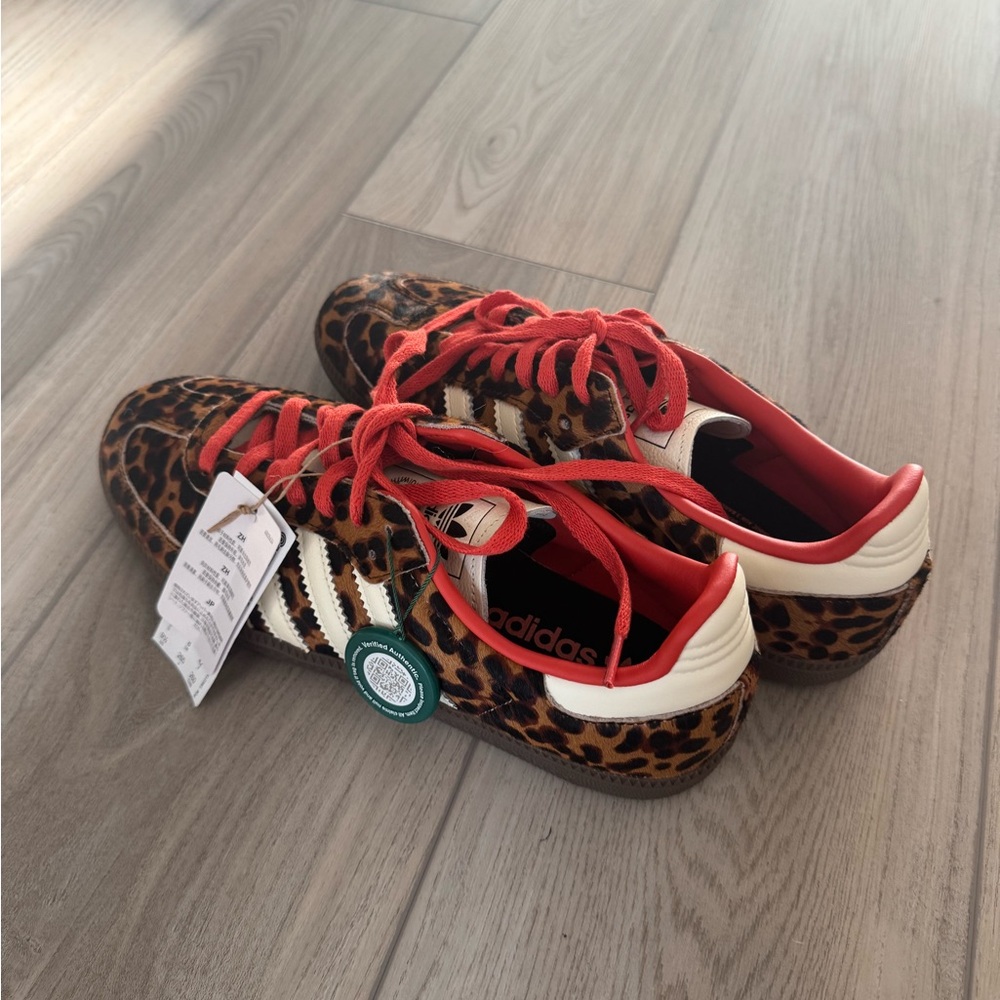 Adidas Samba Leopard Print Sneakers